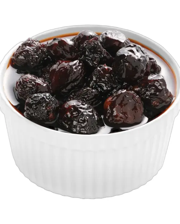 دسر گیلاس گوشتی و ملس شمال در ظرف پت - زیتون مسعود