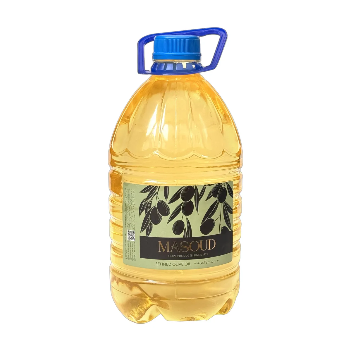 روغن زیتون بی بو (1.5 لیتر) روغن زیتون بی بو تصفیه شده ۱.۵ لیتری - زیتون مسعود