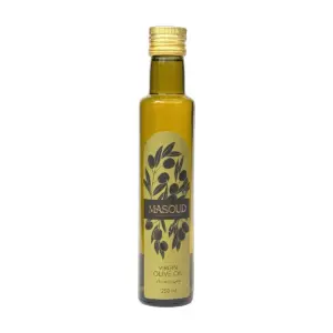 بطری ۲۵۰ میلی‌لیتری روغن زیتون با بو بکر مسعود رودبار طرح جدید