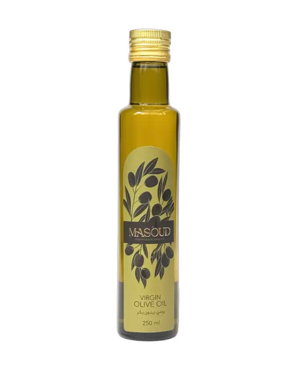 بطری ۲۵۰ میلی‌لیتری روغن زیتون با بو بکر مسعود رودبار طرح جدید