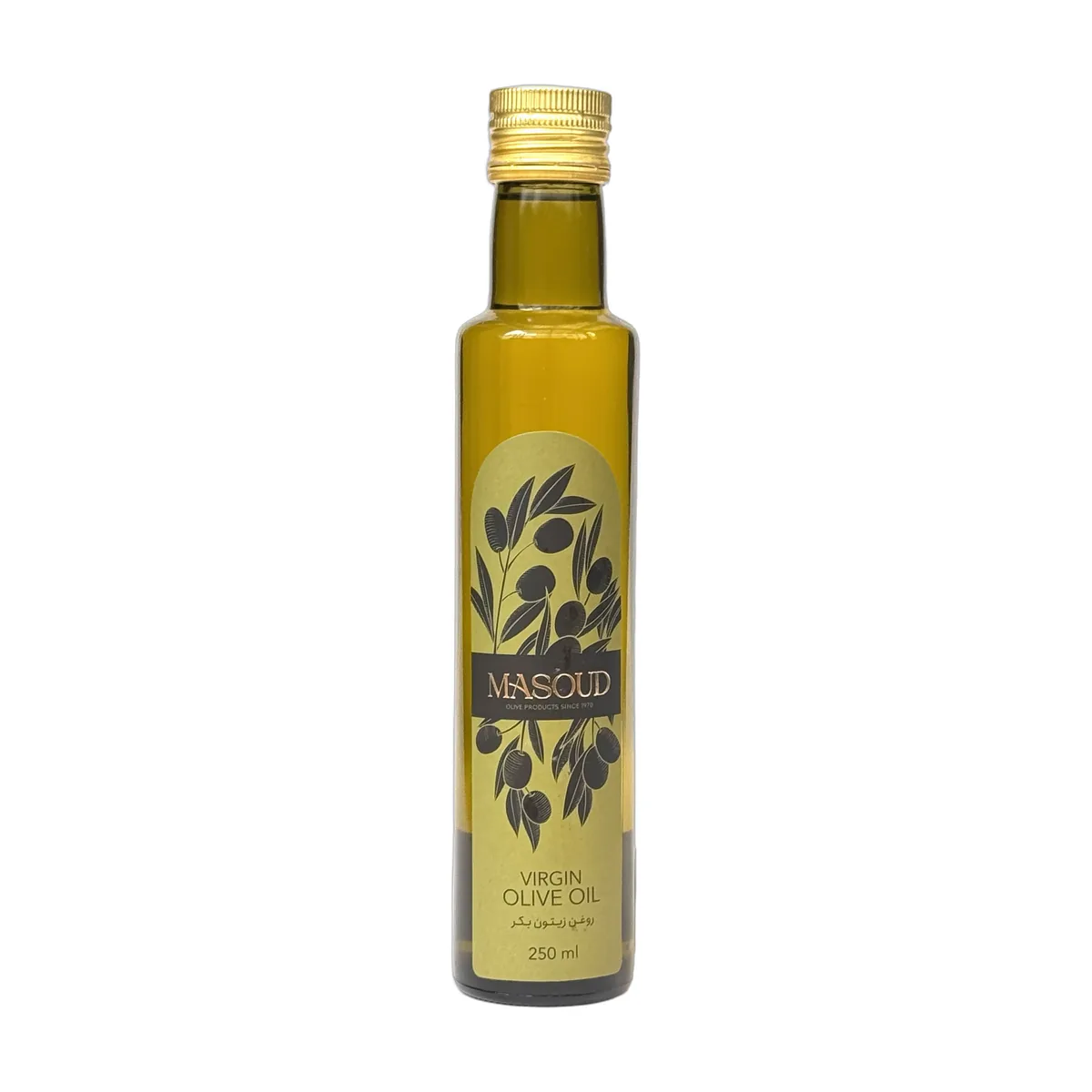 روغن زیتون با بو (250 میلیلیتر) مسعود رودبار بطری ۲۵۰ میلیلیتری روغن زیتون با بو بکر مسعود رودبار طرح جدید